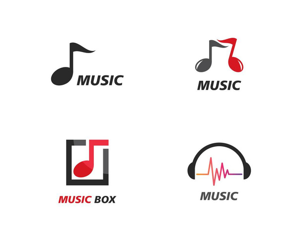 音楽ロゴ - ベクター画像
