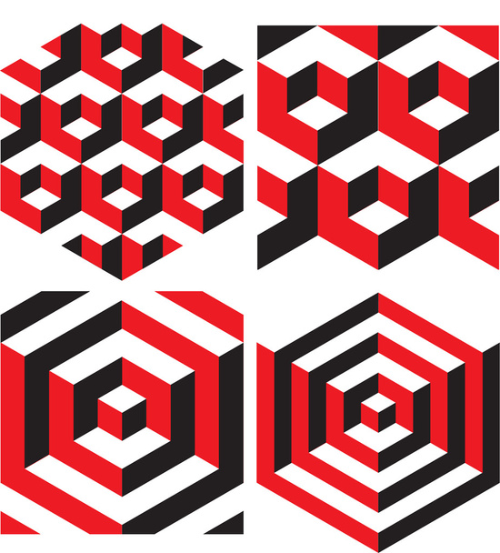 Abstrakte geometrische Muster Hintergrund - Vektor, Bild
