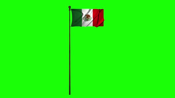 Mexiko animace vlajka animace zelená obrazovka animace Mexiko video příznak video zelená obrazovka video Mexiko Mexická vlajka mexický obrazovka mexické Mexiko 4k vlajka 4k zelená obrazovka 4k - Záběry, video