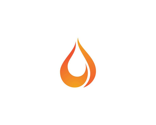 полум'я вогню Шаблон логотипу
 - Вектор, зображення