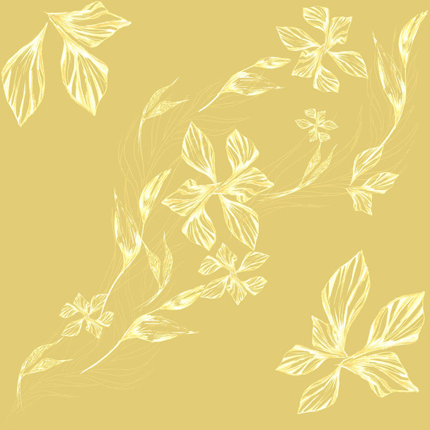 Modne kolorowe tropikalne i palmowe liście z motyli latające bezszwowe wzorce projektowe dla mody, tkanin i wszystkich wydruków na jasnym białym tle na kolorowym tle. - Zdjęcie, obraz
