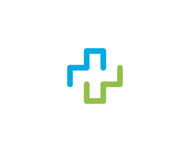 Шаблон медичного логотипу здоров'я
 - Вектор, зображення