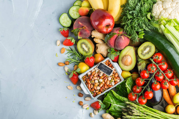 Dengeli alkali diyet konsepti için sağlıklı gıda - Fotoğraf, Görsel