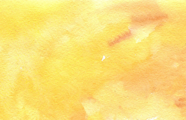Watercolor abstract texture on paper, color yellow - Foto, afbeelding