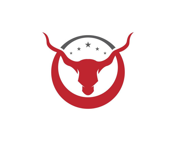 Taurus Logo Template vector icon illustration design - Vector, Image
