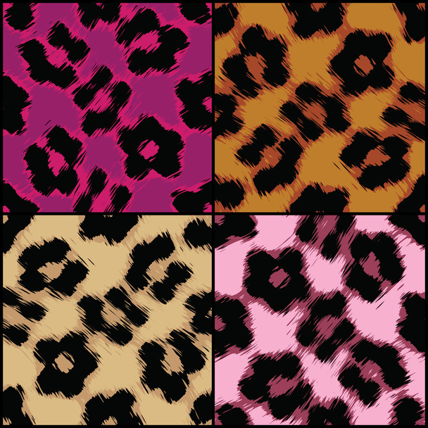 Varrat nélküli Leopard nyomtatási textúrák - Vektor, kép