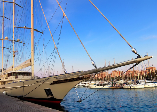 Beautiful sailing ship on the dock port - Photo, Image