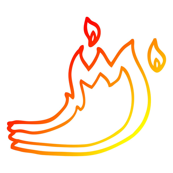 chaud gradient ligne dessin dessin dessin animé feu flamme
 - Vecteur, image