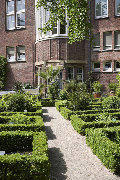 Амстердам, Нидерланды - 17 мая 2018 года: вид на амстердамский ботанический сад
 - Фото, изображение