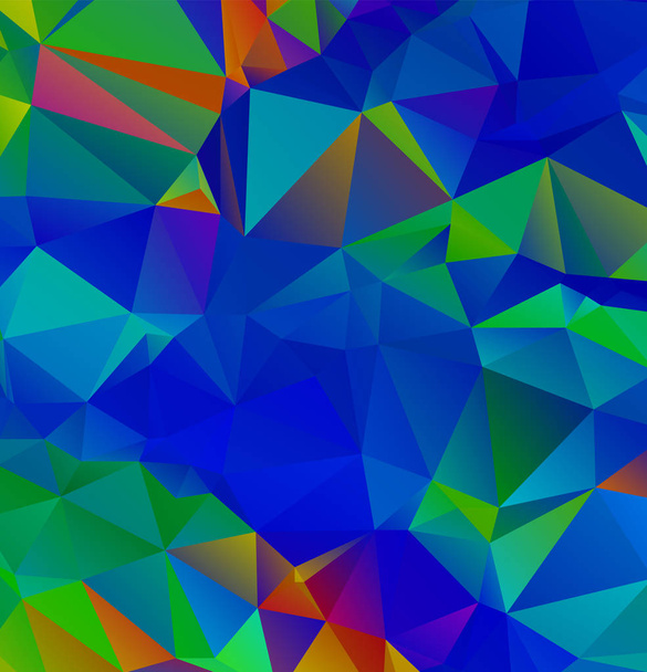 Abstraktní vícebarevná plná barva duhového pozadí. Vektorový polygo - Vektor, obrázek