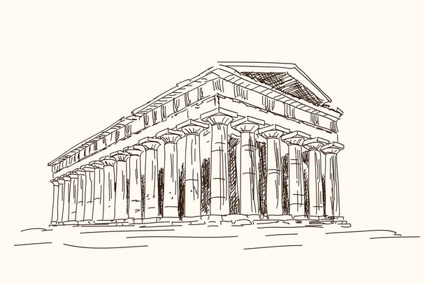 Antiguo templo griego
. - Vector, Imagen