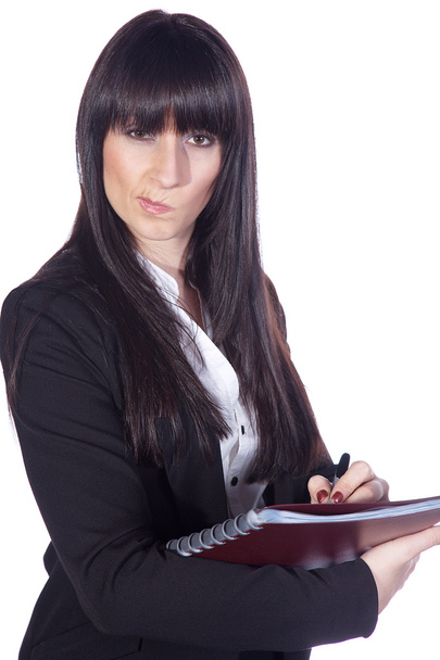 Businesswoman with a notebook - Photo, Image