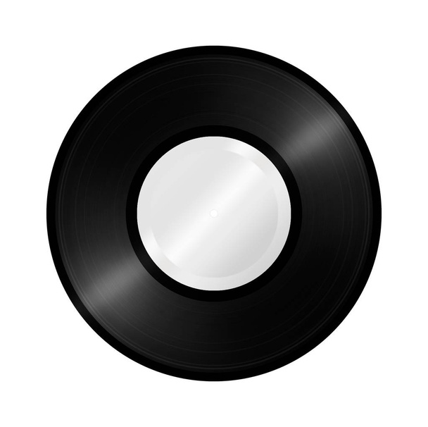 disque vinyle isolé sur fond blanc - Photo, image