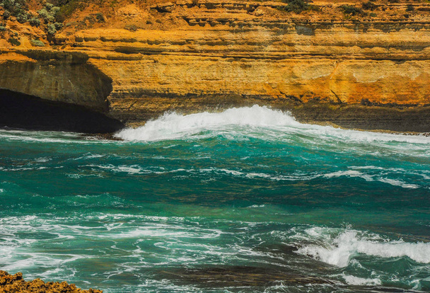 Waves on the Pacific coast. The journey to Australia. - Fotografie, Obrázek