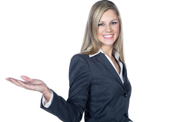 Businesswoman on a white background - Фото, изображение