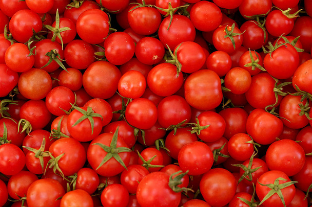 A red and fresh population of tomatoes - Foto, Imagem