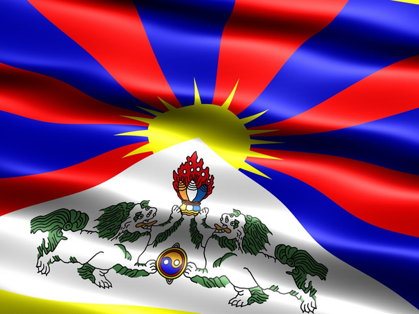σημαία του Θιβέτ - Φωτογραφία, εικόνα