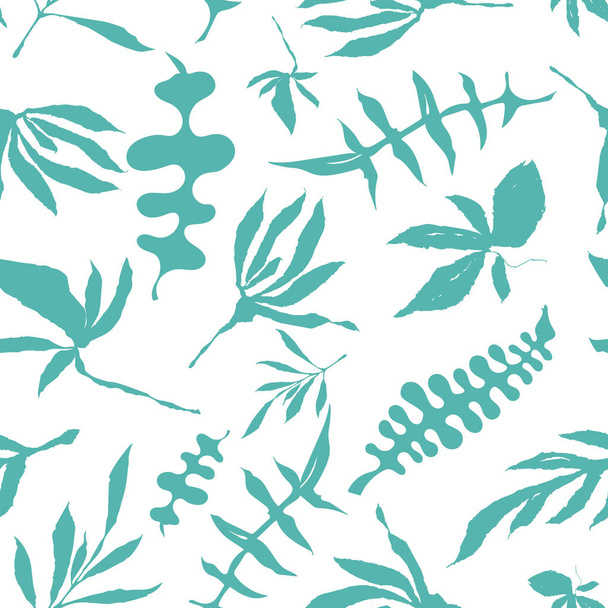 Floral foliage seamless pattern - Διάνυσμα, εικόνα
