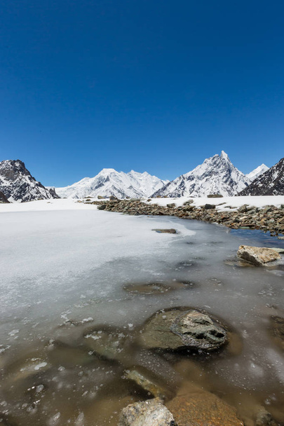 K2 mountain peak, second highest mountain in the world, K2 trek, Pakistan, Asia - Foto, Bild