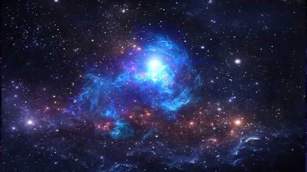 Planeten und Galaxien, Science-Fiction-Tapete. Schönheit des Weltraums. Milliarden Galaxien im Universum kosmischer Kunsthintergrund - Foto, Bild