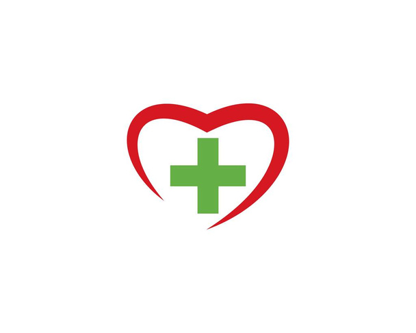 Sağlık tıbbi logo şablonu - Vektör, Görsel