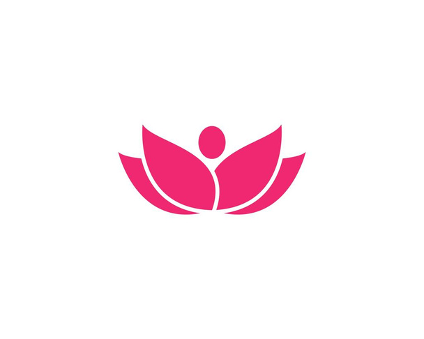 Lotus flores logotipo Modelo
 - Vetor, Imagem