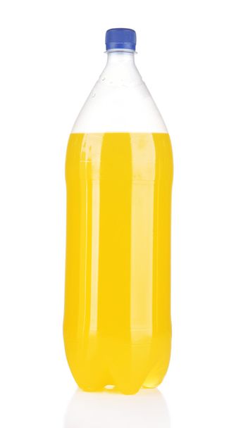 Bottle with tasty drink, isolated on white - Photo, image