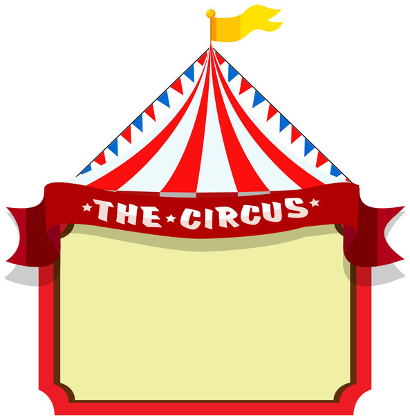 Circus, fun fair, amusement park theme template - Διάνυσμα, εικόνα