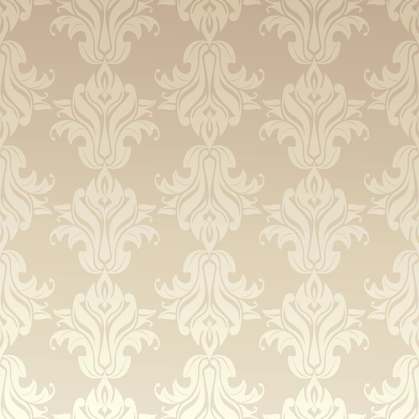 Seamless damask wallpaper - Vector, afbeelding