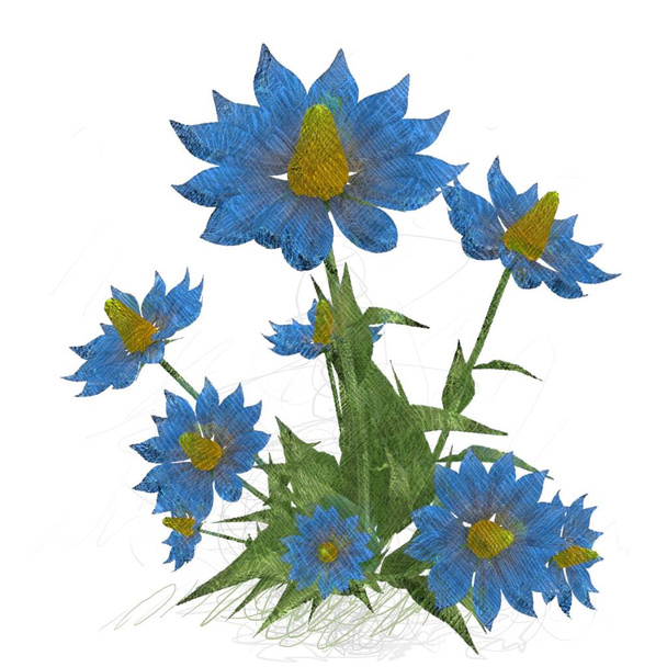 vector illustration of flowers - Fotografie, Obrázek