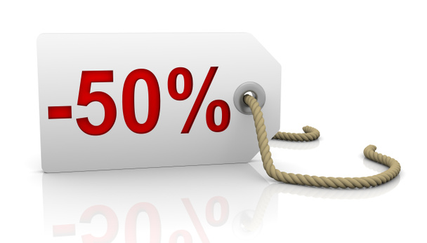 Fifty percent discount - Photo, Image