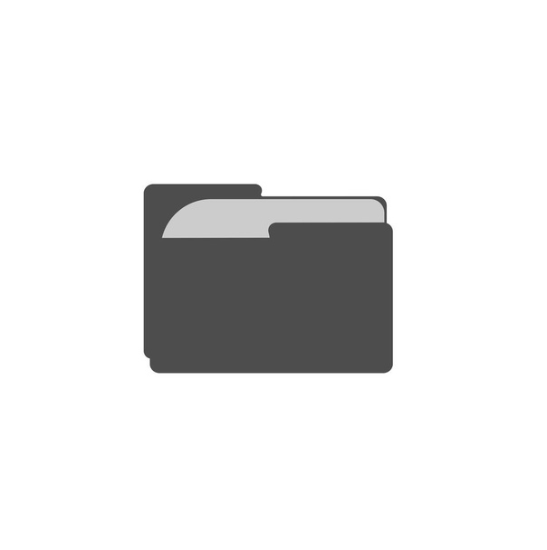 Vector folder icon closeup isolated. Data storage - Vector, Image