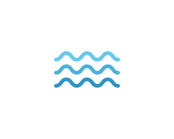 水の波のロゴ  - ベクター画像