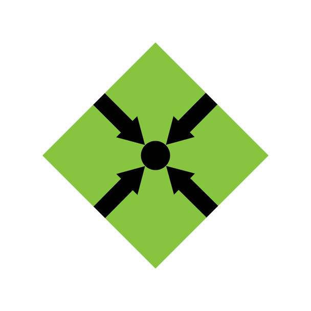 正方形の矢印幾何学的ロゴベクトル - ベクター画像