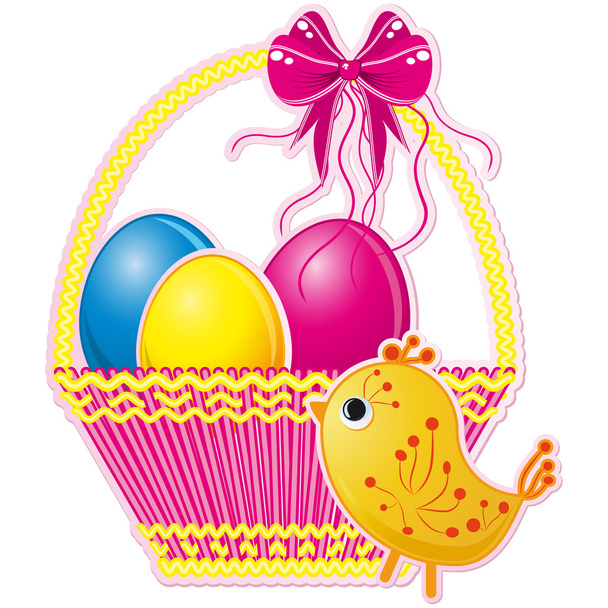 Easter basket - Vector, Image