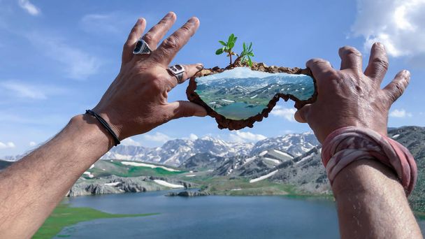 photo and creativity concept;imagination in nature and spectacul - Photo, Image