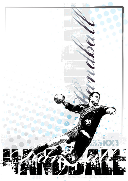 Handball background - Vector, Image