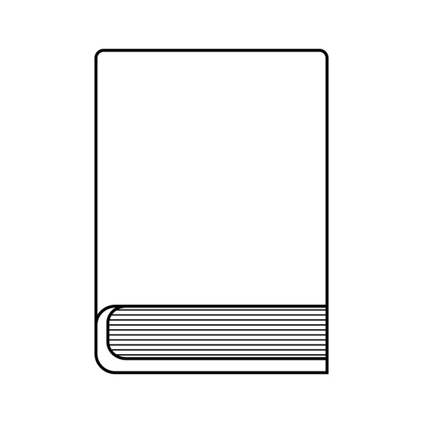 library book literature isolated icon - Vector, Image