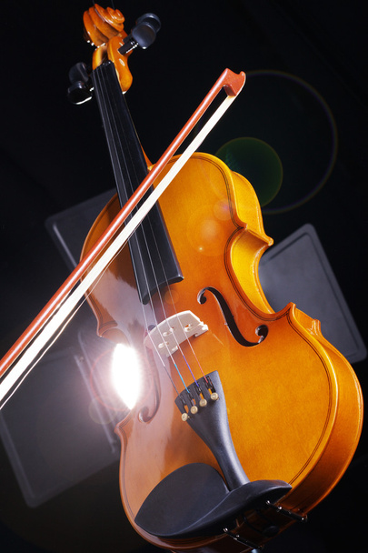 Violin on a dark background - Zdjęcie, obraz