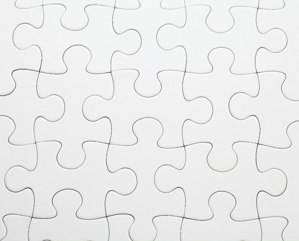 Completed white puzzle - 写真・画像
