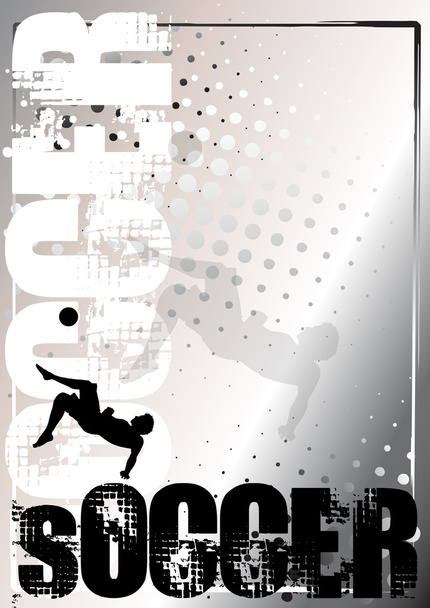 Cartaz de prata de futebol
 - Foto, Imagem