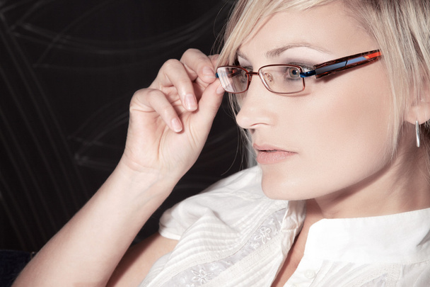 Woman in glasses - Foto, Imagem