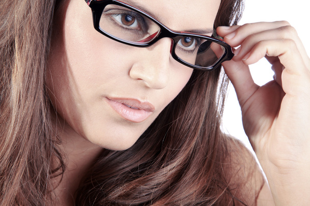 Woman in glasses - Фото, изображение