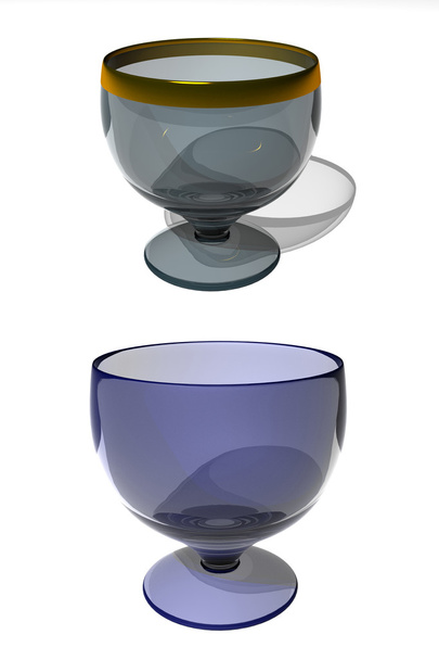 3d wineglasses - Photo, Image
