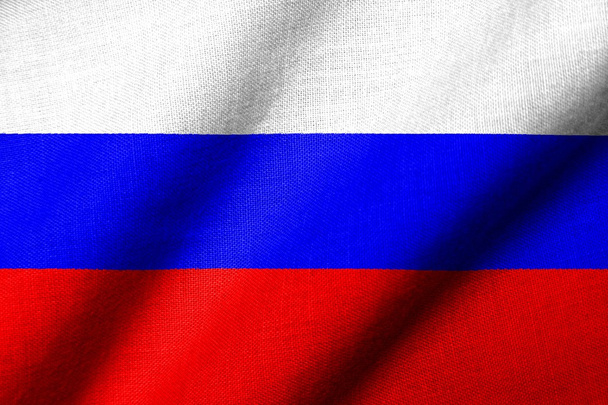 3D Flag of Russia waving - Zdjęcie, obraz