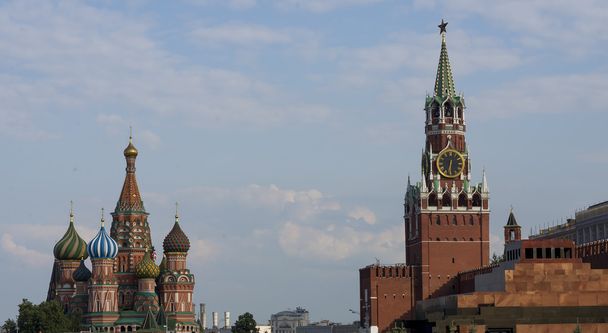 Rudé náměstí v Moskvě při západu slunce - Fotografie, Obrázek