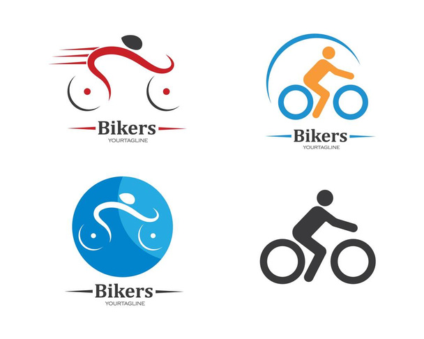 логотип піктограми велосипеда Векторний дизайн ілюстрації
 - Вектор, зображення