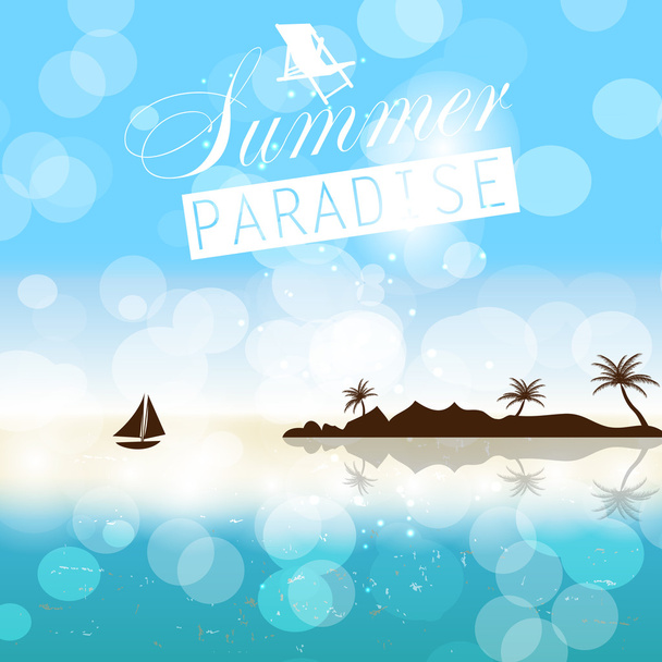 Summer holidays vector background. - Vector, Image