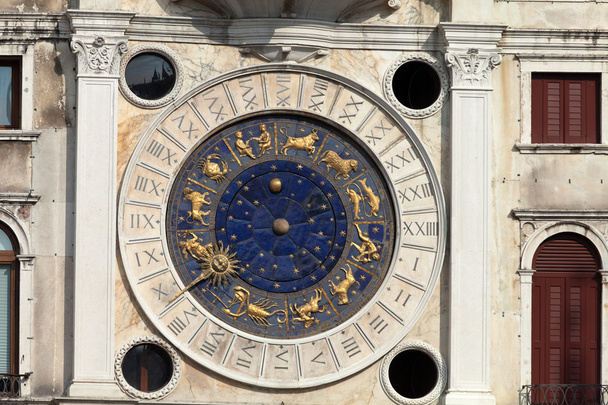 Venedig, torre dell orologio - Uhrturm von st mark. - Foto, Bild