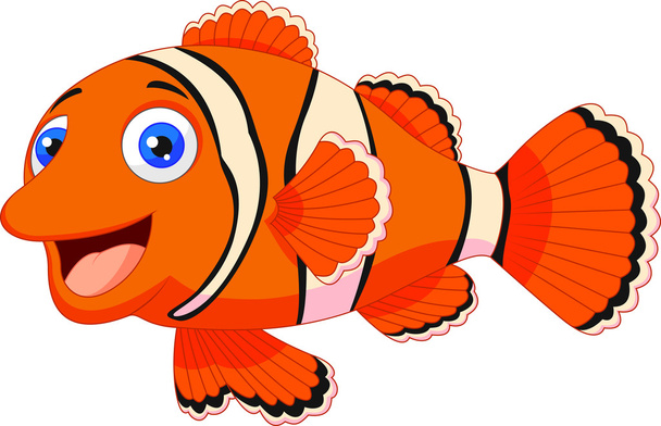 Desenhos animados bonito peixe palhaço
 - Vetor, Imagem